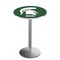 Holland Bar Stool Co 42" Stainless Steel Michigan State Pub Table L214S4228MichSt - alternate 1